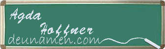 Agda Hoffner Visitenkarte
